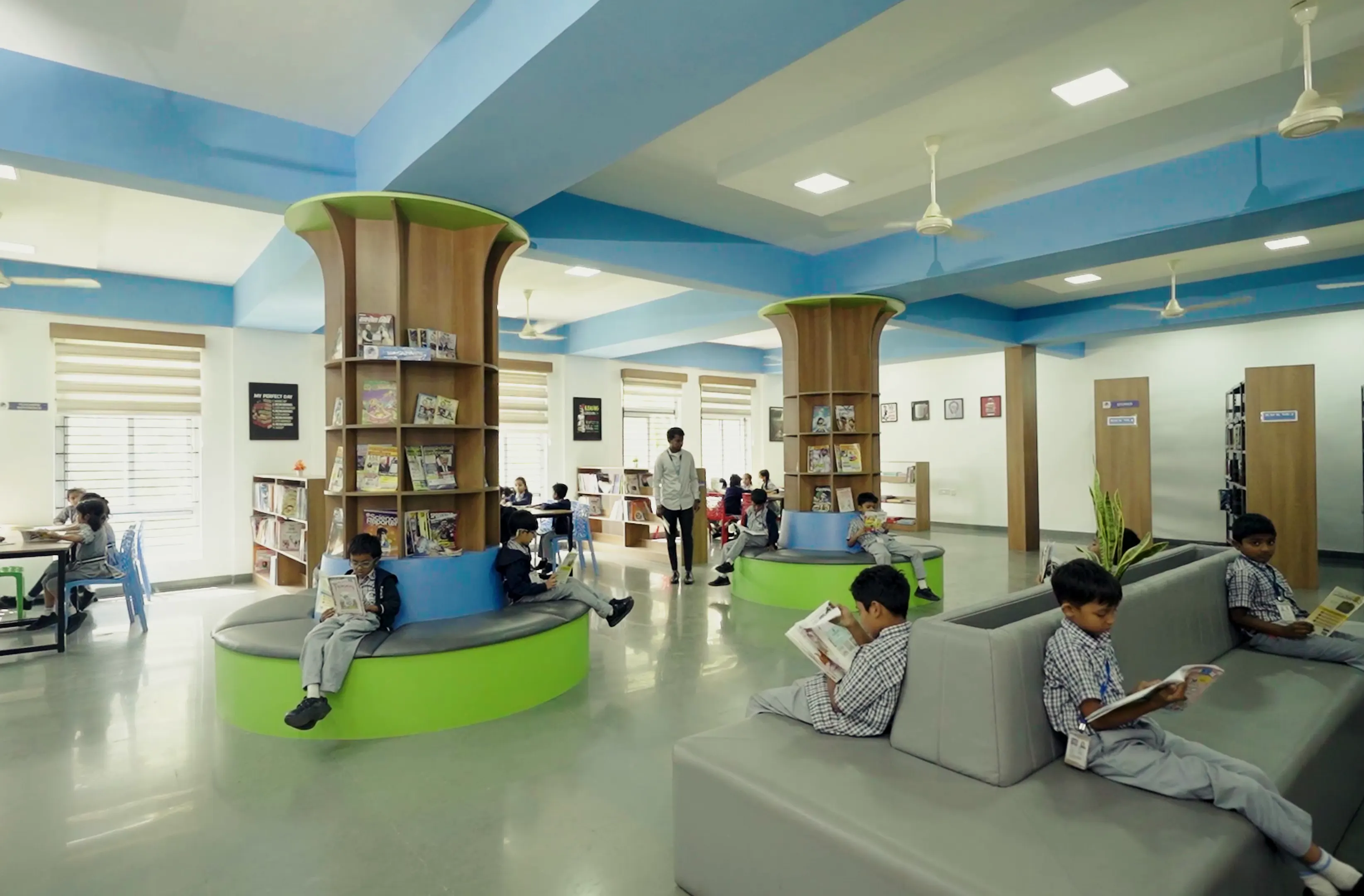 Library at Koshys Global Academia - CBSE school in Bagalur