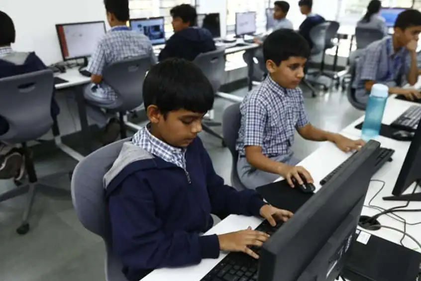 Students at a school event