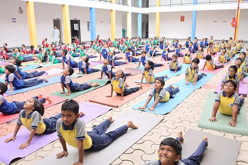Students at a school event